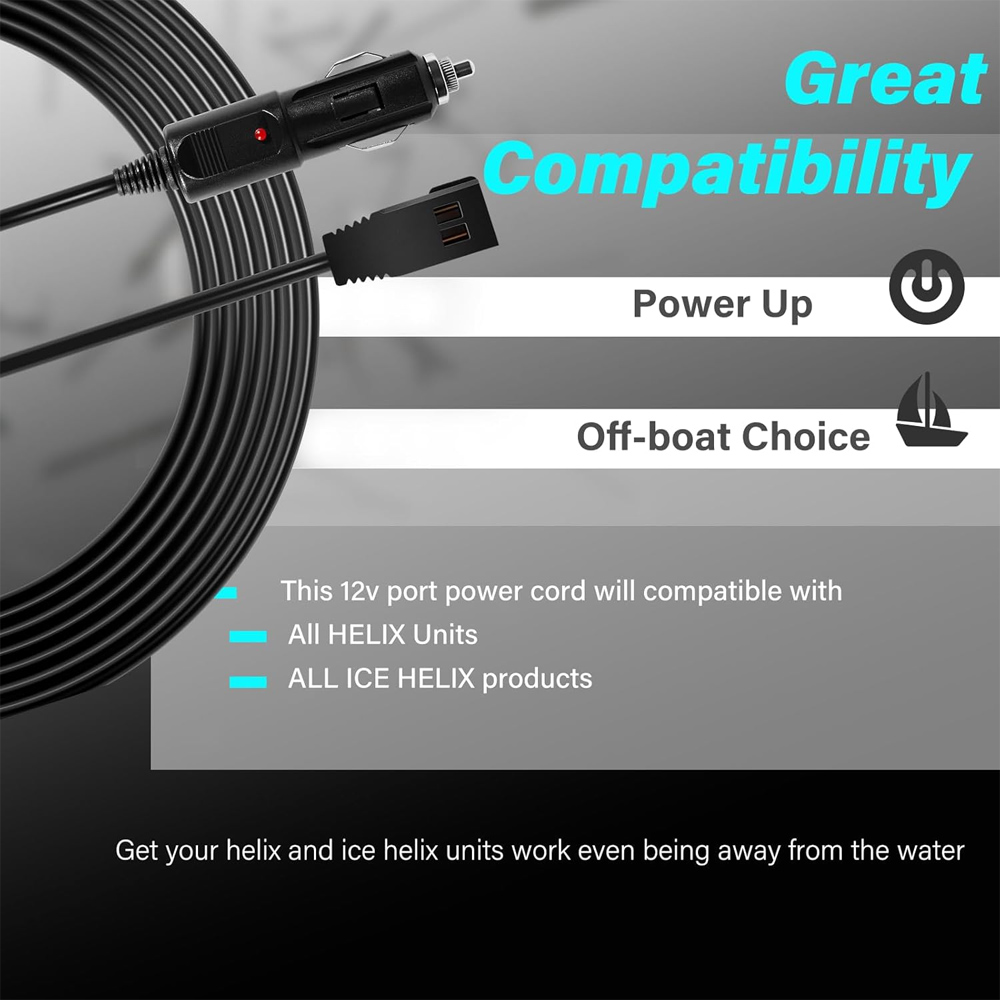 12V DC Port Power Cord 720105- - Fish Finder Charger review and price
