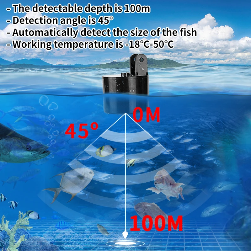 Alarm 100M Portable Sonar Fish - Fish Finder Transducer review and price
