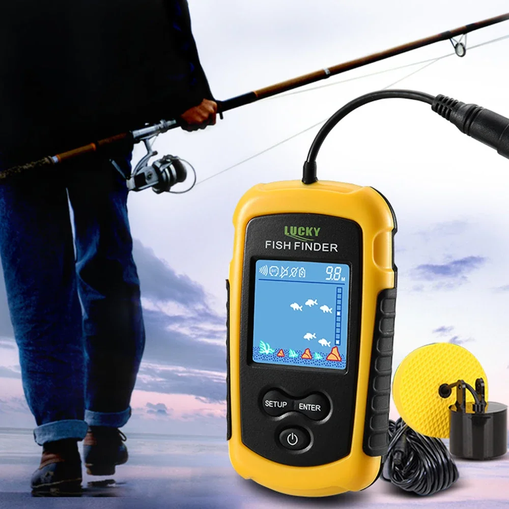 Lucky LCD Color Screen Portabl - Fish Finder Transducer review and price