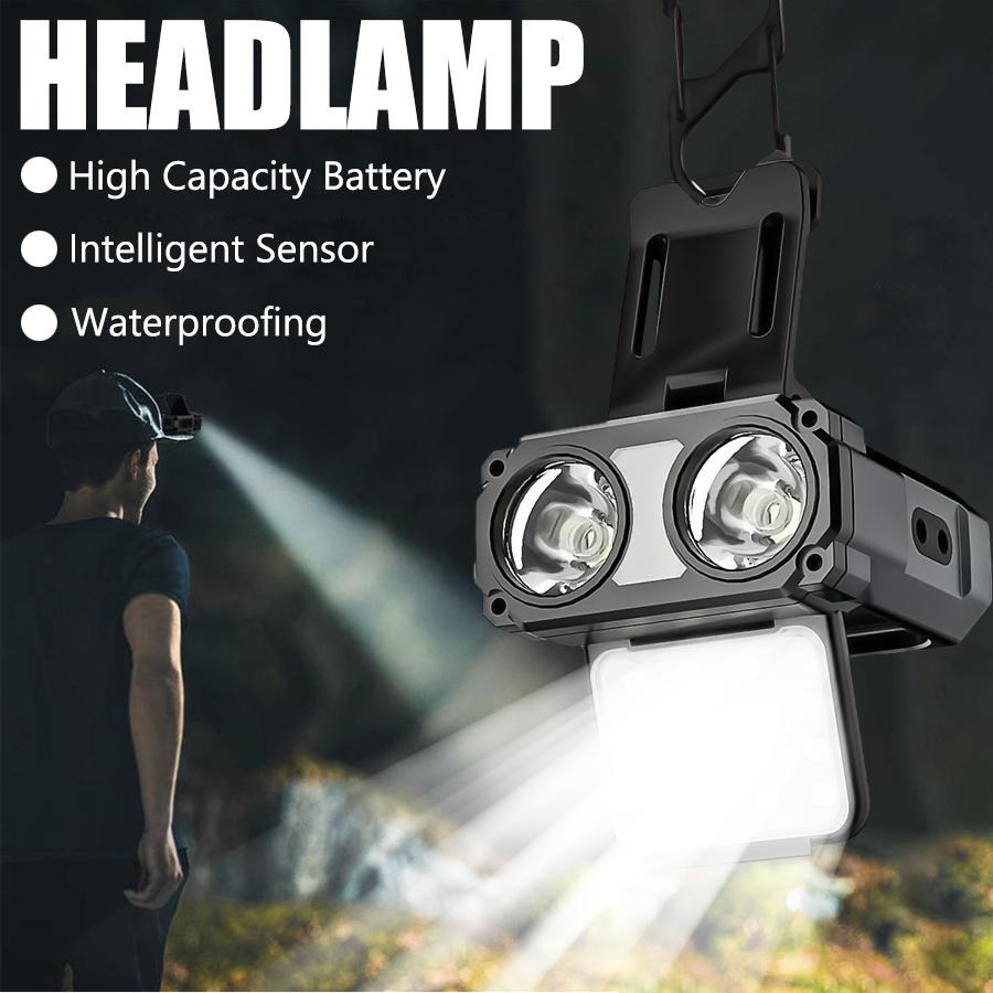 Sensor COB LED Headlamp Cap Cl - Fish Finder Battery review and price
